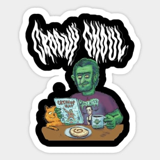 Wake Up to Groovy Ghoul! Sticker